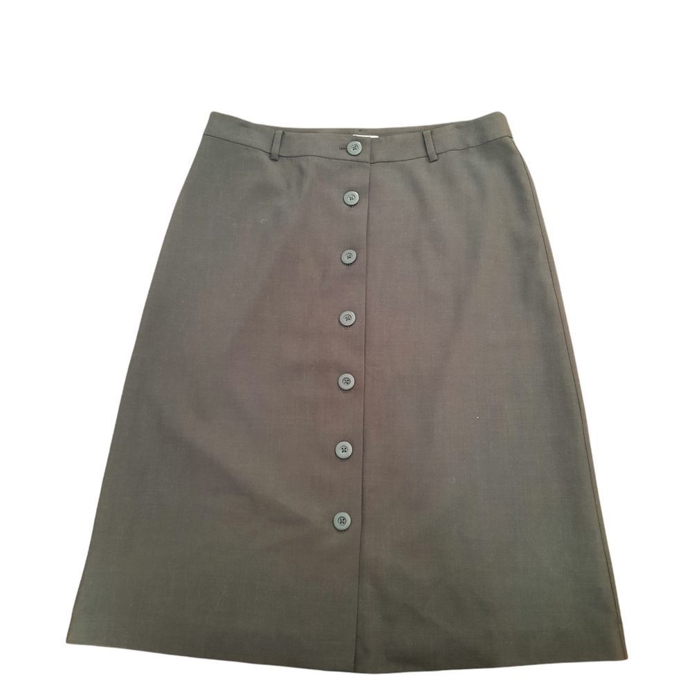 J. Jill below knee button brown skirt size 14